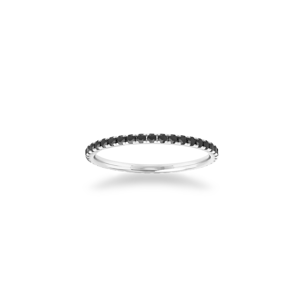 Alternative view of 'P.Son' Ring with Black Diamonds