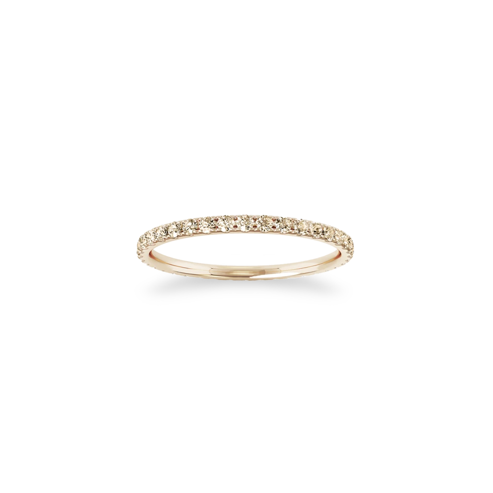 'P.Son' Ring with Champagne Diamonds
