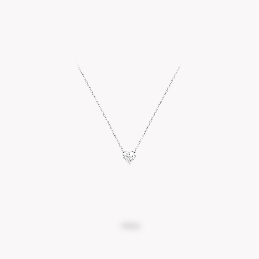'Petit' Heart Shaped Diamond Necklace