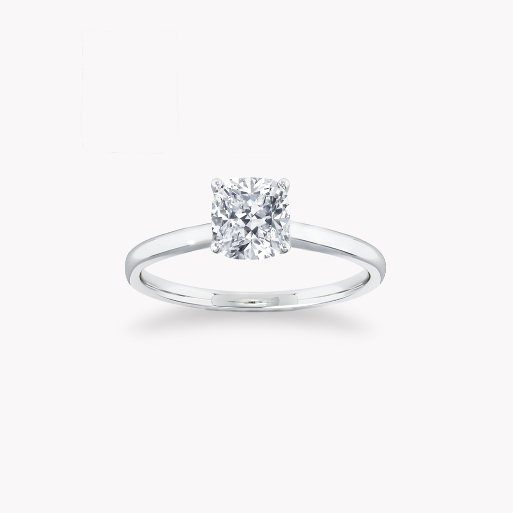 ‘Signature’ Solitärring med kuddslipad diamant