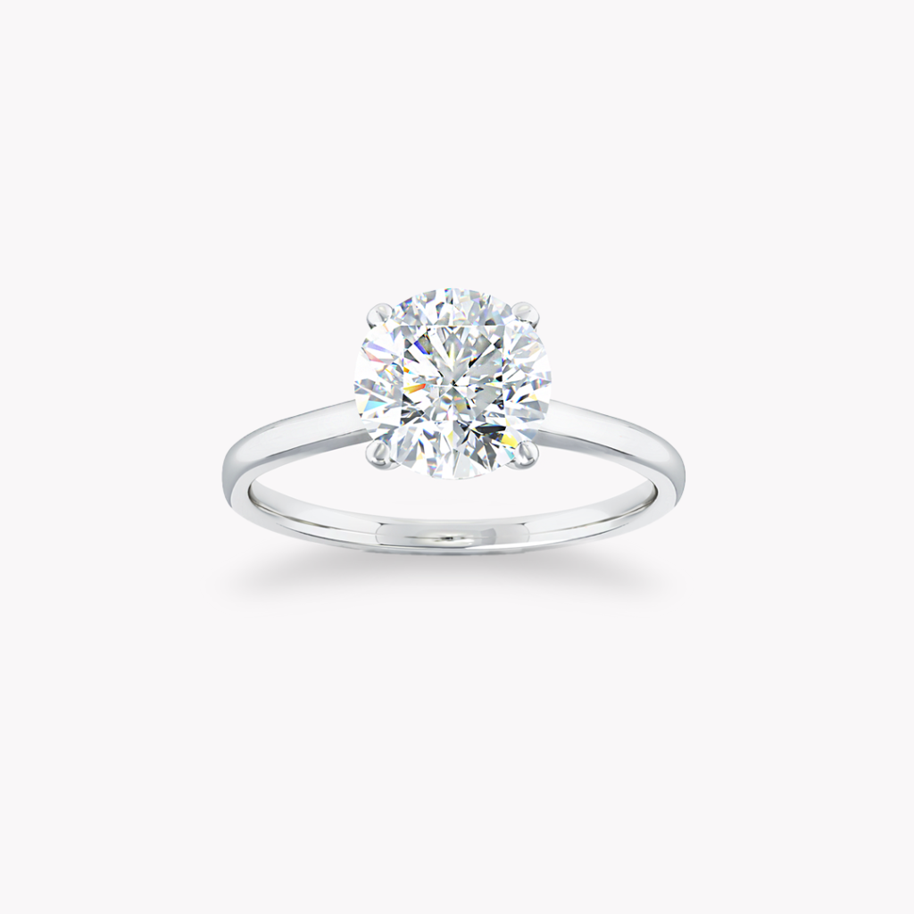 ’Signature’ Solitärring, fyra klor