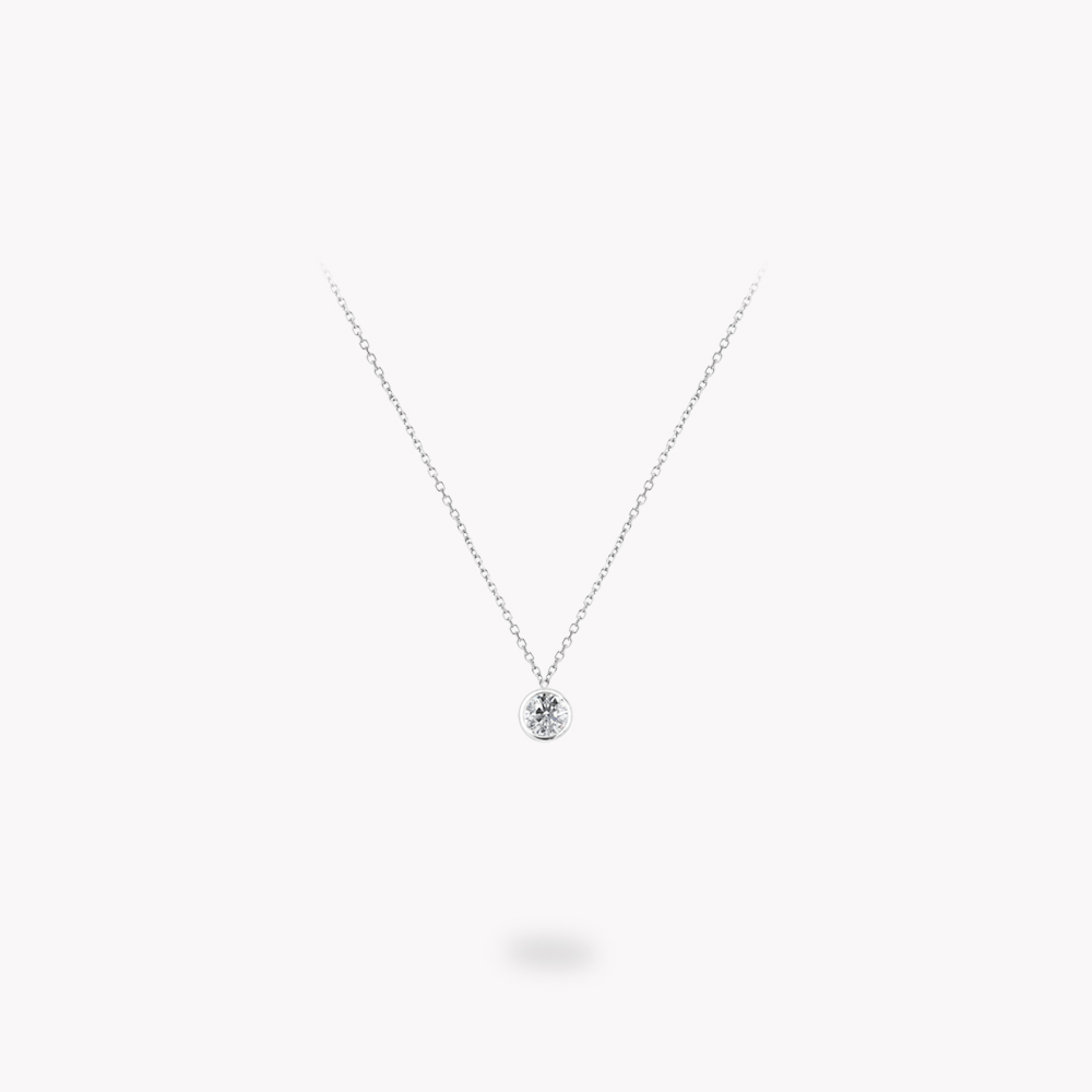 'Bezel' Diamond Necklace