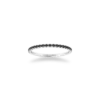 Eternity ring black diamond