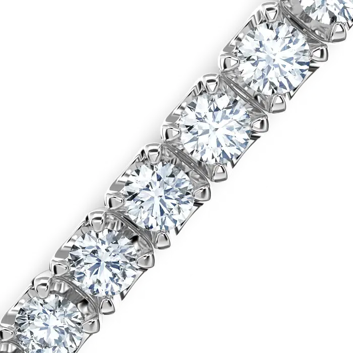 Tennis bracelet setting