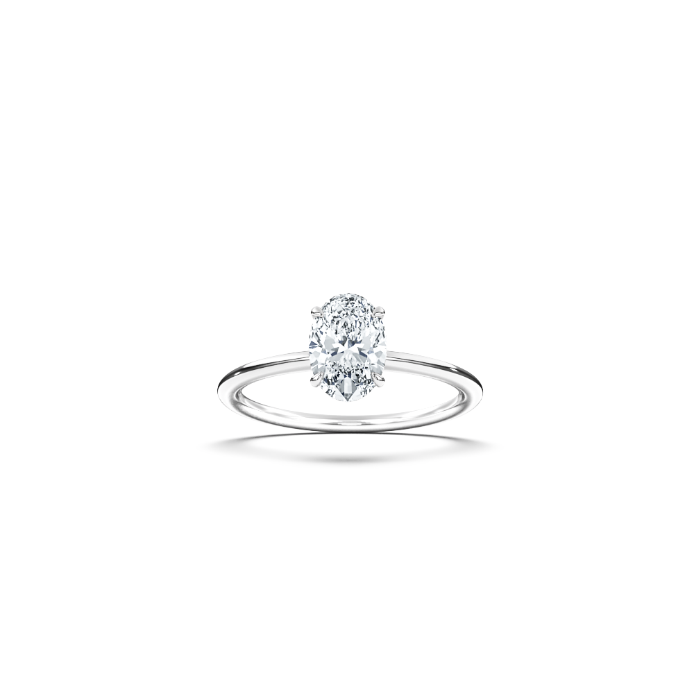 'Elegance' Solitaire Oval Cut Ring