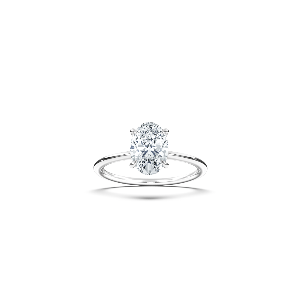 'Elegance' Solitaire Oval Cut Ring