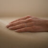 Modern icon diamond wedding ring
